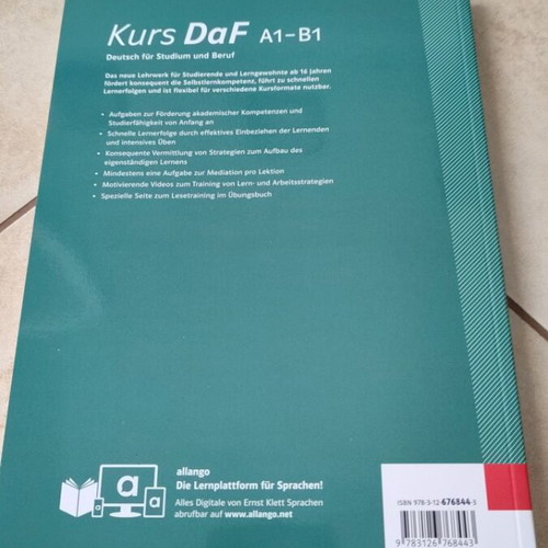 Kurs DaF A1-B1 German language book like new