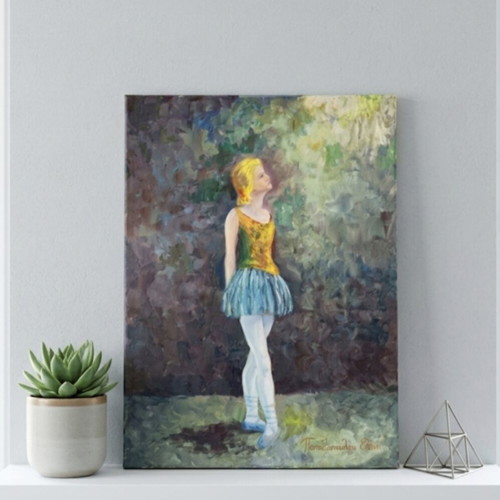 The Ballerina of Degas 1994 painting by Eleni Papadopoulou like new