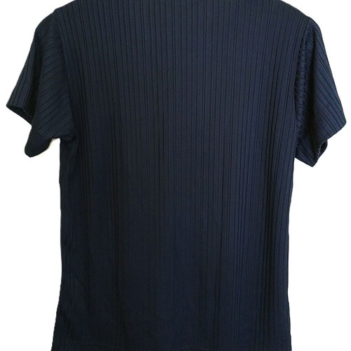 Women's blue V-neck short-sleeve T-shirt like new, size Medium