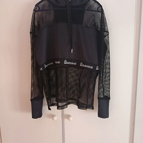 Admiral Athletic Mesh Hoodie like new, black, size M