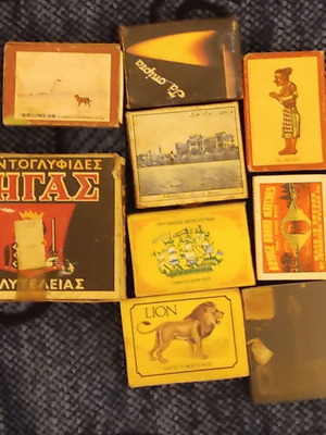 Old matchboxes used, collectible packages