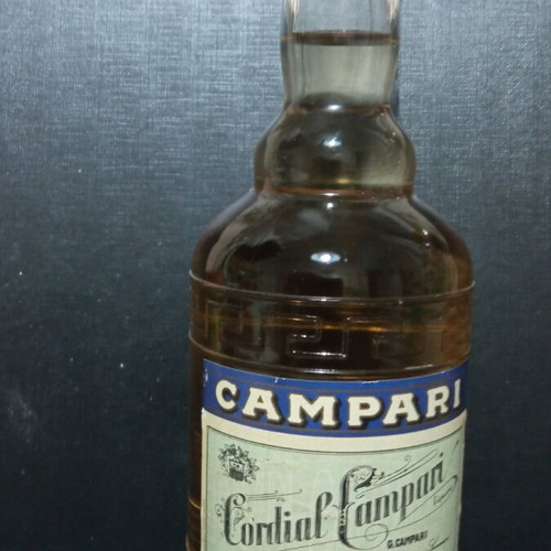 Cordial Campari liqueur bottle vintage sealed new