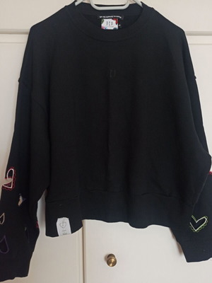 Φούτερ PCP μαύρο hearts crewneck Small σαν καινούργιο