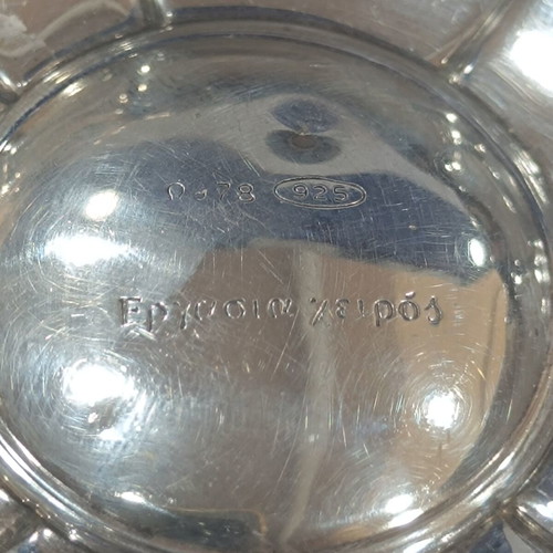 Handmade 925 Sterling Silver Vintage Wavy Bowl