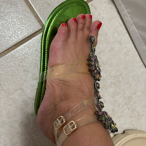 amazing multicolored sandal shoe like new