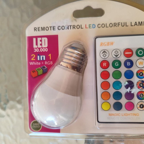 Led lamp with multiple colors and photorhythmic new