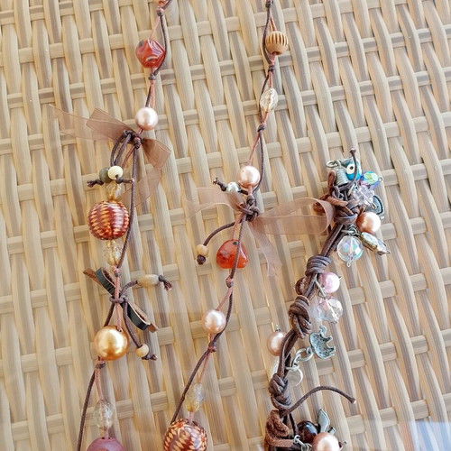 Handmade necklace and bracelet set like new
