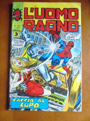 Spiderman #137 Italian edition comic book used