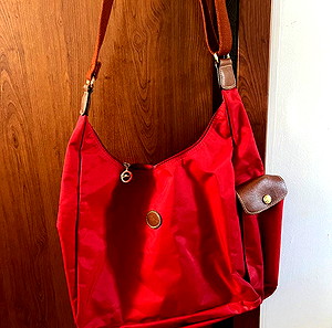 Longchamp κόκκινη τσάντα αχρησιμοποίητη!
