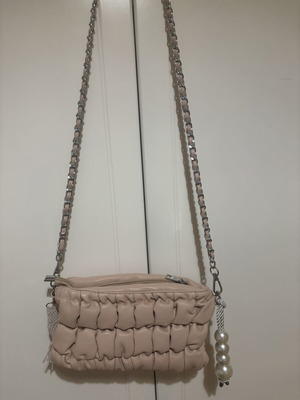 Crossbody bag like new, beige