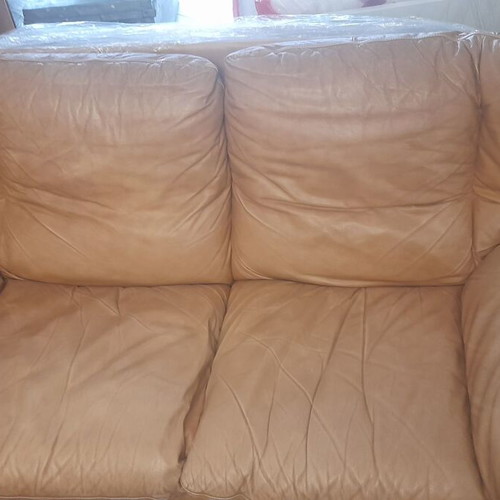 Cierre Imbottiti leather sofas, 3-seat and 2-seat, brown
