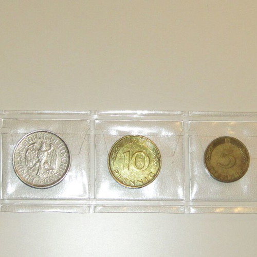 German coin collection used, 1970s decade, set of 5 coins