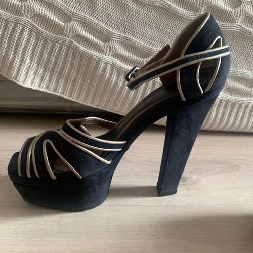 Marni high-heeled sandals used, size 37, blue