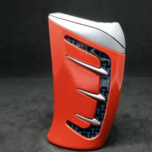 Marlboro pack used with metal cigarette case and lighter holder