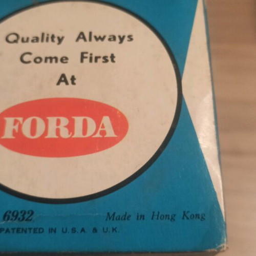 Vintage Forda 12V Car Vacuum with Original Box from 1970s