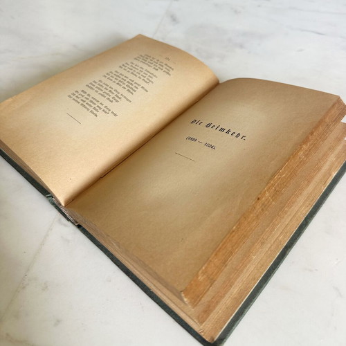 Buch der Lieder book by Heinrich Heine used, 1870 edition