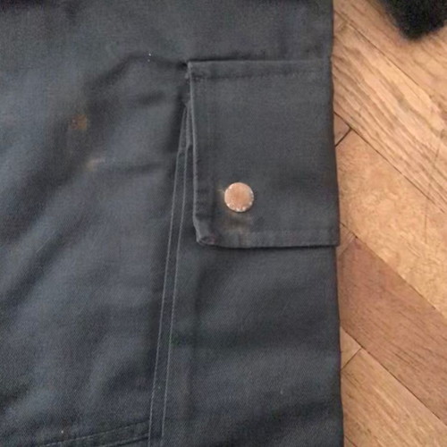 Black men's pants with pockets used, size M, rock metal style