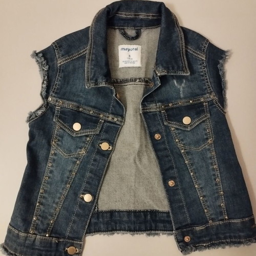 Mayoral denim vest like new, 7-8 years, 128cm, unisex
