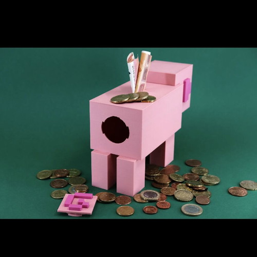 Piggy Bank Minecraft Pig new