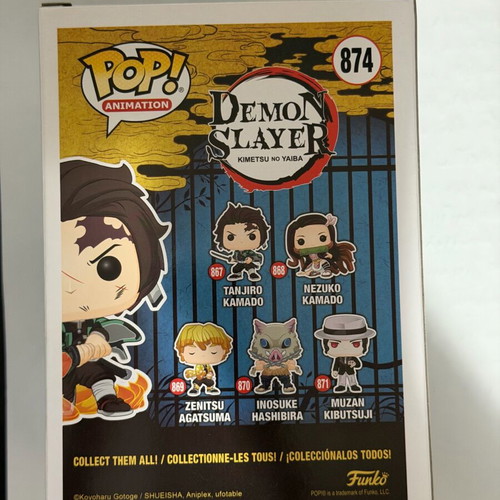 Funko Pop! Tanjiro Kamado Glow Chase #874 new