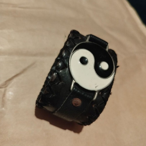 Ying Yang leather bracelet used