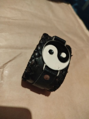 Ying Yang leather bracelet used