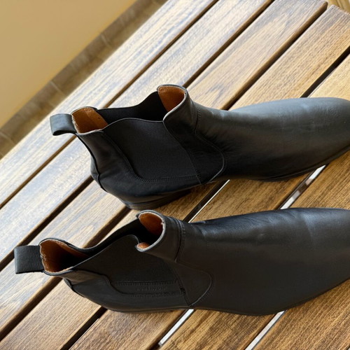 Robinson black leather Chelsea boots size 45 like new