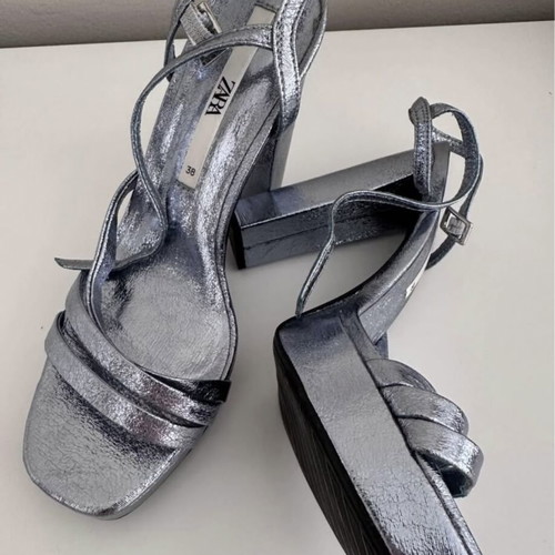Zara sandals like new, size 38, turquoise