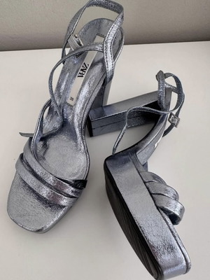 Zara sandals like new, size 38, turquoise
