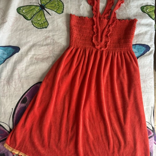 Juicy Couture Toweling Dress, size M, orangered