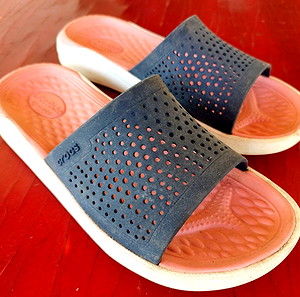 CROCS Παντόφλες Literide Slide 205183 Navy/Melon No 37/38