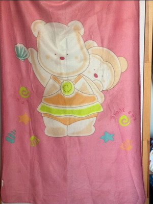 Fleece blanket 90x150 cm used, lightweight