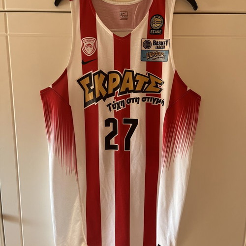 Olympiacos Basketball Jersey used, authentic