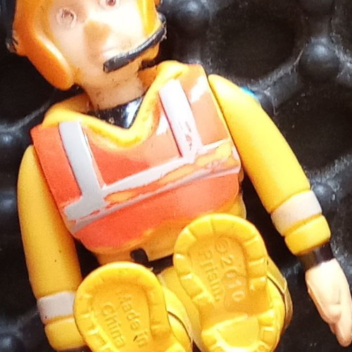 Vintage pilot miniature used, Prisma 2010 toy figure