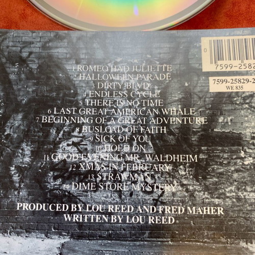 Lou Reed New York CD like new without jewel box
