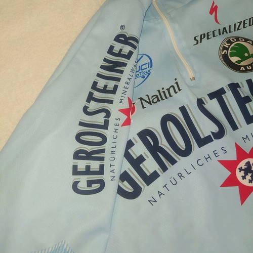 Nalini Gerolsteiner cycling jersey used, size 6, vintage
