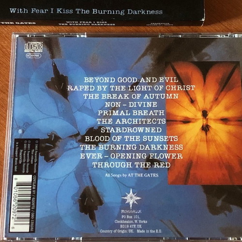 At The Gates With Fear I Kiss The Burning Darkness CD used
