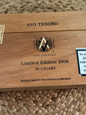 Avo Tesoro Limited Edition συλλεκτικό ξύλινο κουτί 2008 σαν καινούργιο