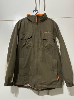 Timberland men's jacket like new, khaki with orange details, size M