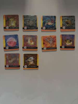 Pokémon Cards Action Flipz 3D Premier Edition 1999 pack of 10 like new - Pokémon caps
