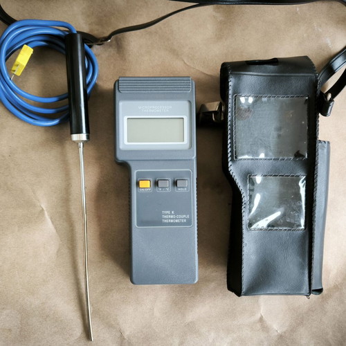 Microprocessor Type K Thermocouple Thermometer used
