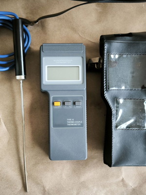 Microprocessor Type K Thermocouple Thermometer used