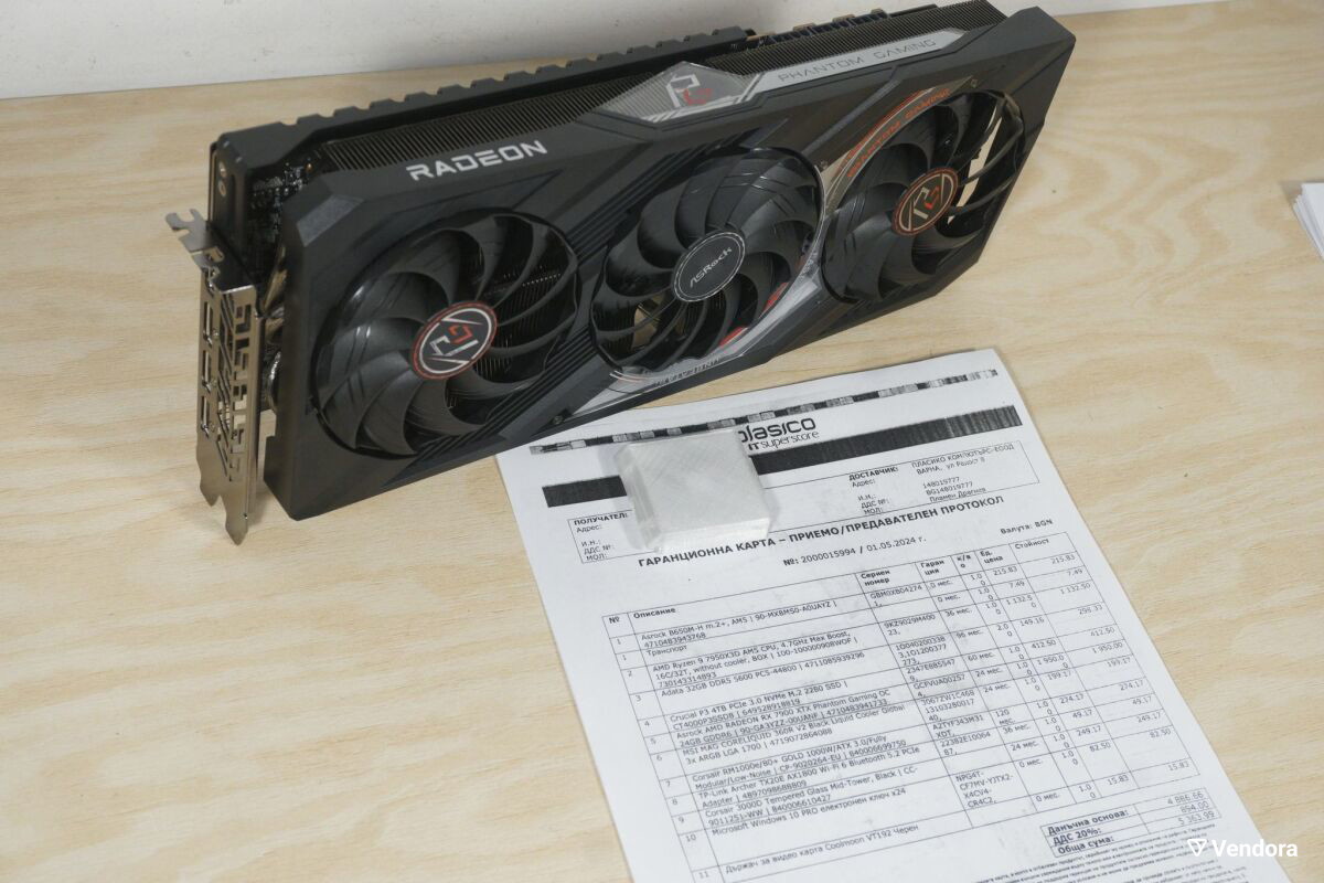 GPU RX 7900 XTX 24GB AsRock Phantom… - € 790,00 - Vendora.bg