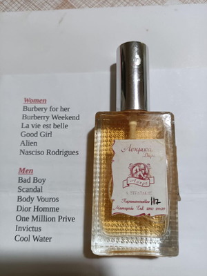 Αρώματα χύμα Eau de Parfum 50 ml καινούργια, μεταγγισμένα γνήσια