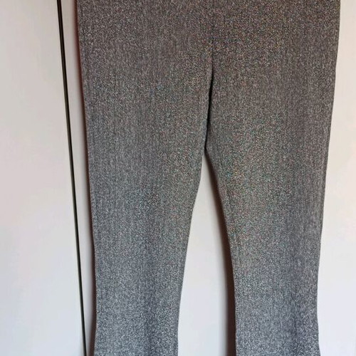 H&M lamé silver pants like new, size XL