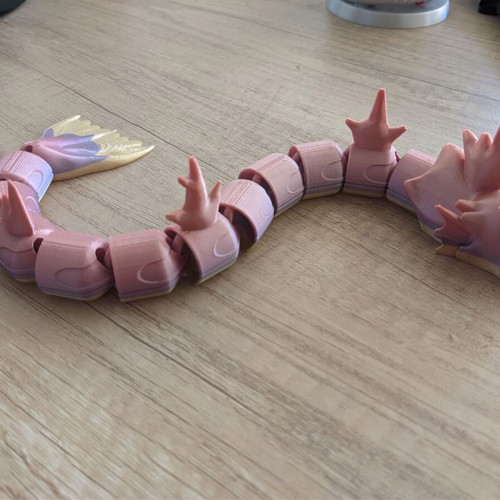 Articulated Gyarados new 3D printed model Rainbow PLA