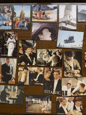 Titanic Carousel Collectible Cards used, pack of 48