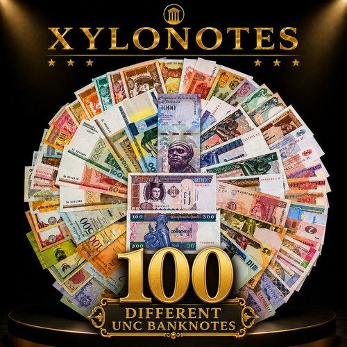 100 Different Uncirculated Banknotes