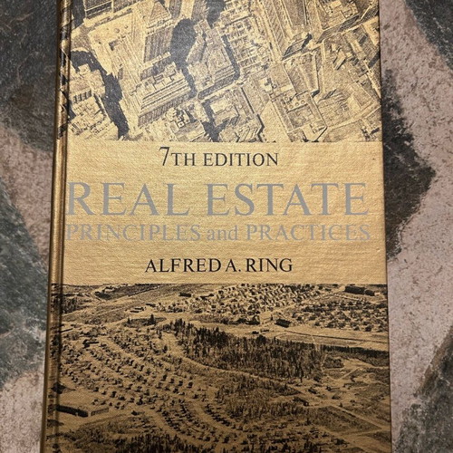 Real Estate Principles and Practices book used 1972 vintage