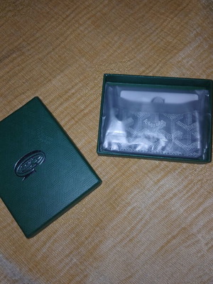 Goyard card holder gray new with Goyardine pattern